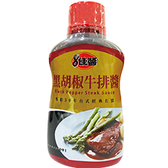 8佳醬 黑胡椒牛排醬 家庭用罐裝250g