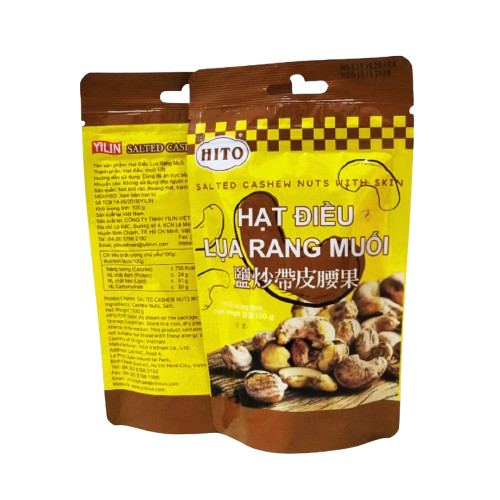 越南鹽炒帶皮腰果100g 全素